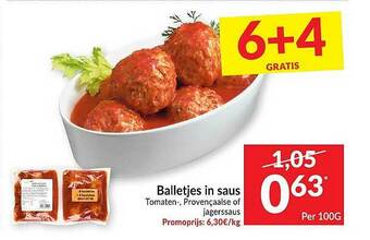 Balletjes In Saus Tomaten-, Provençaalse Of Jagerssaus