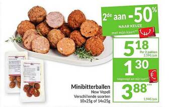 Intermarché Minibitterballen New Vepeli aanbieding
