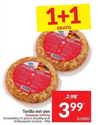 Intermarché Tortilla Met Uien aanbieding