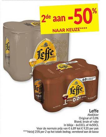 Intermarché Leffe Abdijbier aanbieding