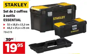 Stanley Set de 2 Coffres a Outils Essential