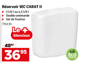 Mr Bricolage Reservoir WC CARAT II aanbieding