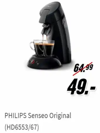 MediaMarkt Philips Senseo Original (HD6553/67) aanbieding