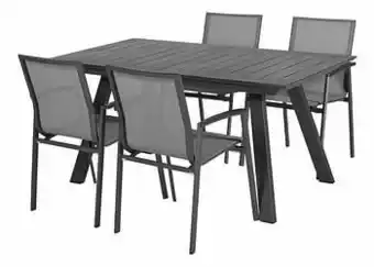 Dreamland Ocean tuinset Lanna 160/240 cm/ Bondi Charcoal aanbieding