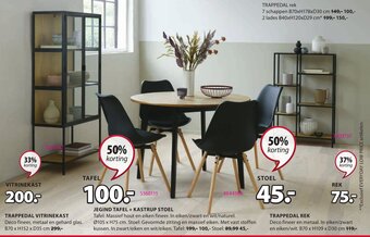 Jysk Trappedal Vitrinekast aanbieding
