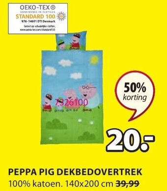 Peppa Pig Dekbedovertrek
