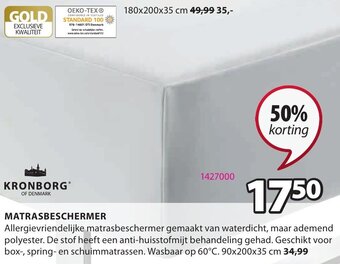 Jysk Matrasbeschermer aanbieding