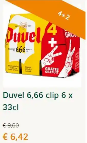 Prik en Tik Duvel 6,66 Clip 6 x 33 cl aanbieding