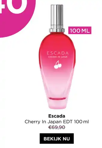 ICI PARIS XL Escada Cherry In Japan EDT 100 ml aanbieding