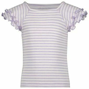 HEMA Kinder T-shirt Strepen Rib Lila (lila)