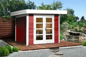 Brico Weka tuinhuis 126 GR1 rood 210x295cm aanbieding