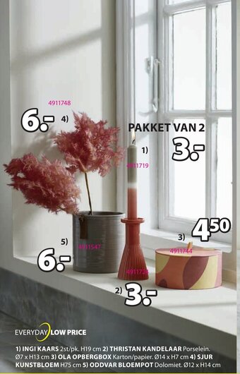 Jysk Ingi Kaars aanbieding