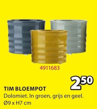 Jysk Tim Bloempot aanbieding