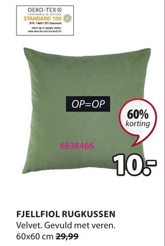Jysk Fjellfiol Rugkussen aanbieding