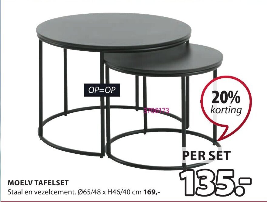 Moelv Tafelset promotie bij Jysk