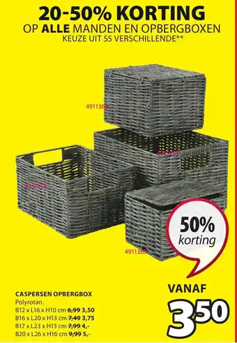 Jysk Casperen Opbergbox aanbieding