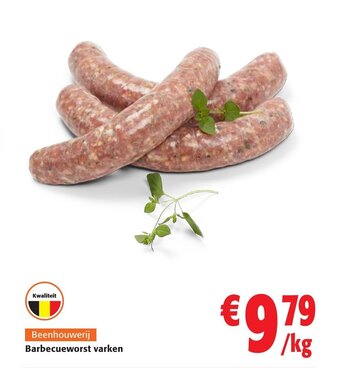 Colruyt Barbecueworst varken aanbieding