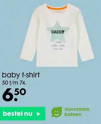 Baby t-shirt 50 t/m 74