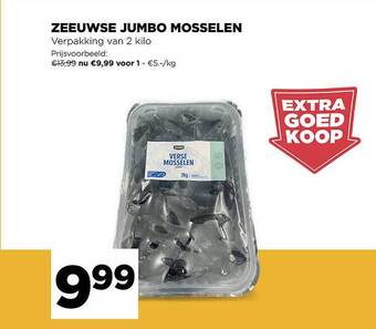 Jumbo Zeeuwse Jumbo Mosselen aanbieding