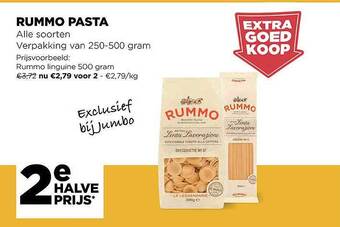 Jumbo Rummo Pasta aanbieding