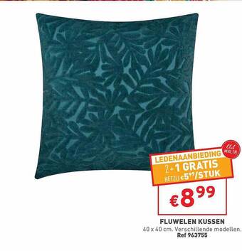 Trafic Fluwelen Kussen aanbieding