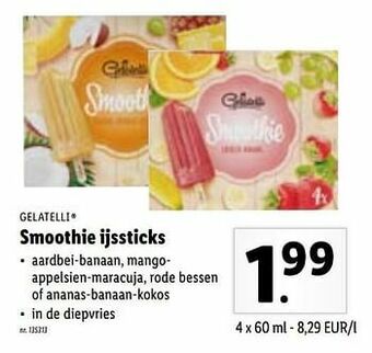 Smoothie ijssticks