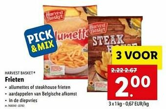 Lidl Frieten aanbieding