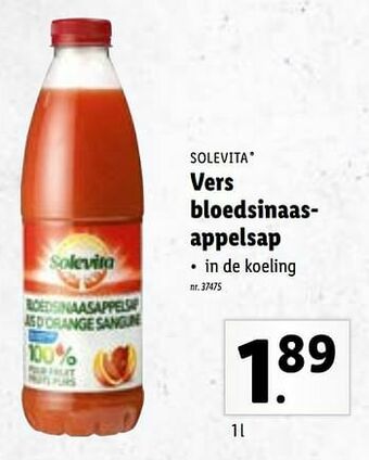 Lidl Vers bloedsinaasappelsap aanbieding