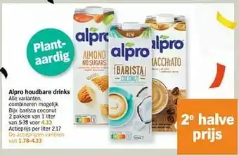 Alpro houdbare drinks barista coconut