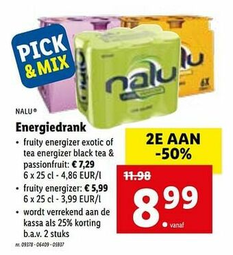 Lidl Energiedrank aanbieding