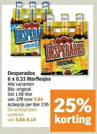 Albert Heijn Desperados original aanbieding