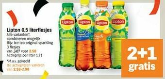 Albert Heijn Ice tea original sparkling aanbieding