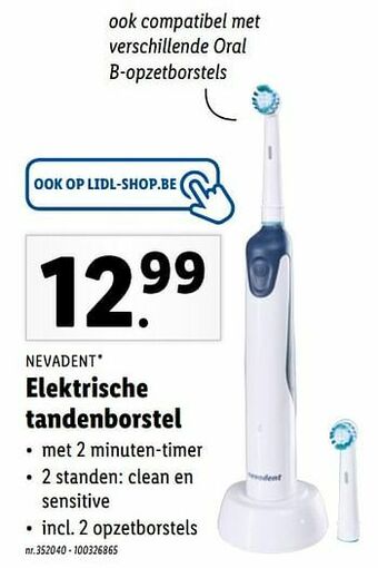 Lidl Elektrische tandenborstel aanbieding