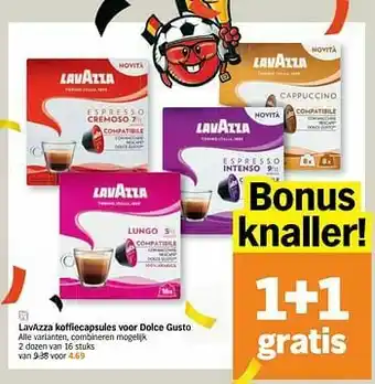 Lavazza koffiecapsules voor dolce gusto