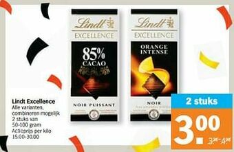 Albert Heijn Lindt excellence aanbieding