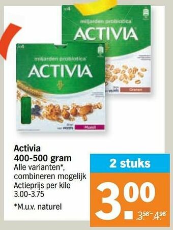 Albert Heijn Activia aanbieding