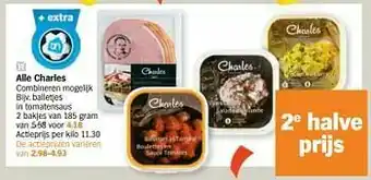 Albert Heijn Balletjes in tomatensaus aanbieding
