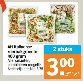 Albert Heijn Ah italiaanse roerbakgroente aanbieding