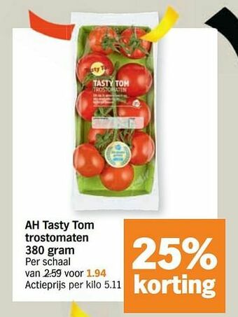 Albert Heijn Ah tasty tom trostomaten aanbieding