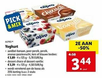 Lidl Yoghurt aanbieding