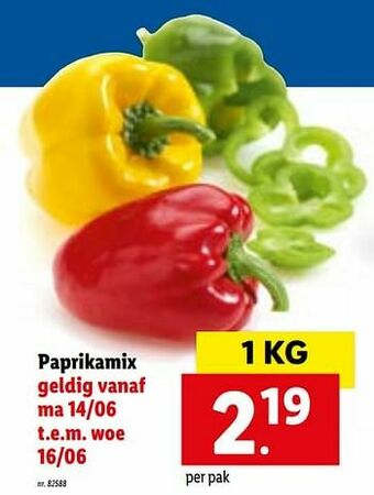 Lidl Paprikamix aanbieding