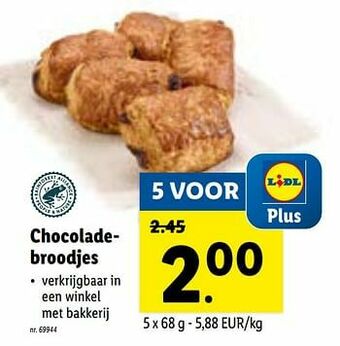 Lidl Chocoladebroodjes aanbieding