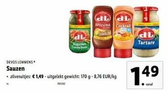 Lidl Sauzen zilveruitjes aanbieding