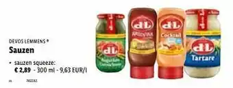 Lidl Sauzen sauzen squeeze aanbieding