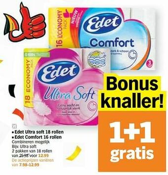 Albert Heijn Edet ultra soft aanbieding