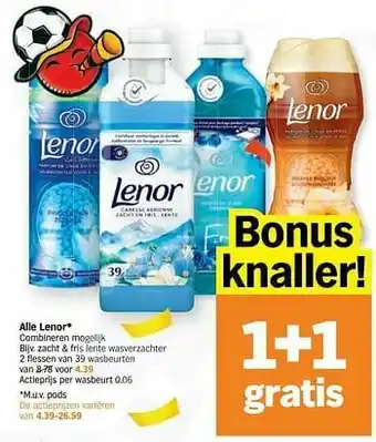Albert Heijn Zacht + fris lente wasverzachter aanbieding