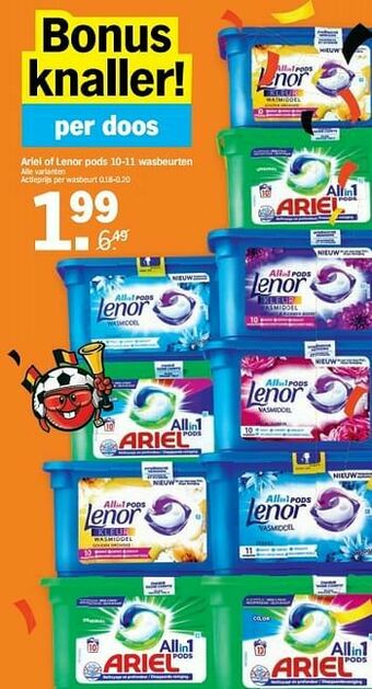 Ariel of lenor pods
