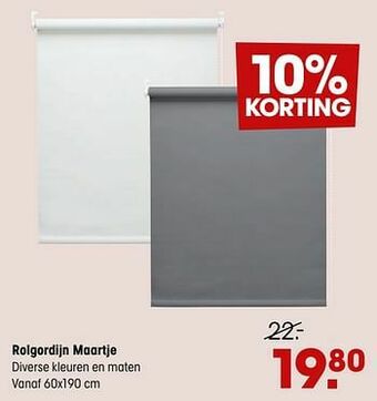Kwantum Rolgordijn maartje aanbieding