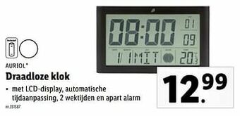 Lidl Auriol draadloze klok aanbieding