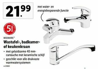 Wastafel-, badkamer of keukenkraan